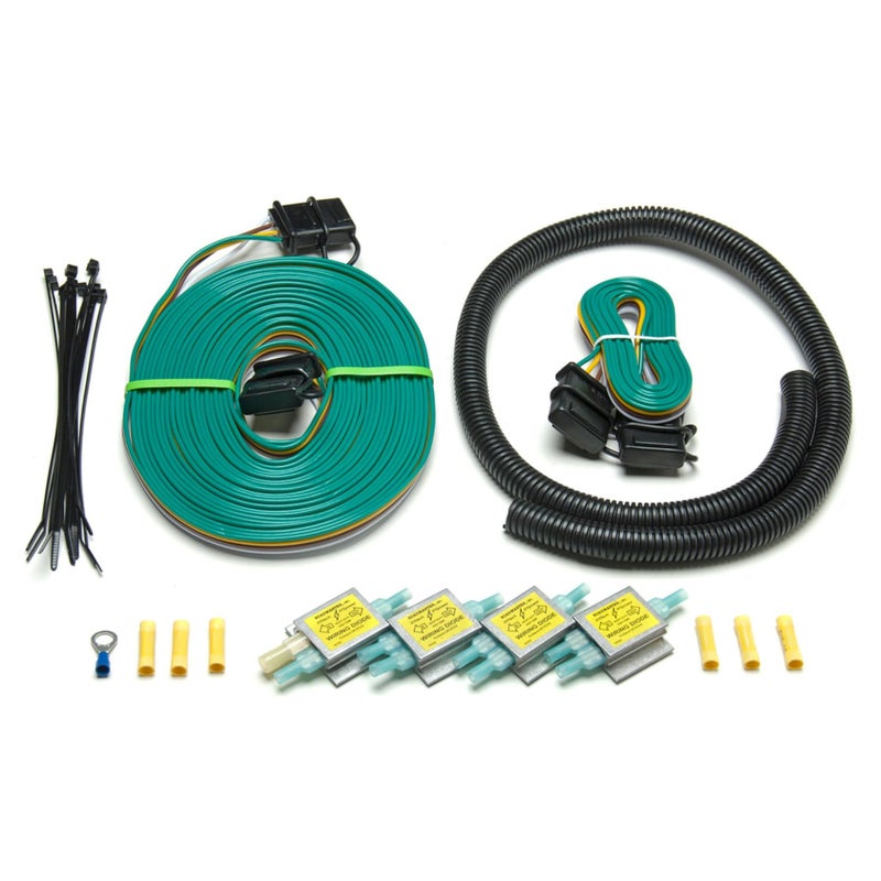 Roadmaster 154 Universal Towed Car Taillight Wiring Kit | Seamless Connectivity | Includes 6' Umbilical Cord with Matching 4-Way Flat Molded Connectors | Comprehensive Kit - Image 1